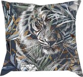 Fabryk Design - Tiger in her habitat - Sierkussen + gratis binnenkussen