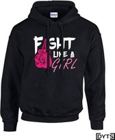 Hoodie | Boxing | Fight Like A Girl | Kids | Zonder aantrekkoord