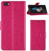 Huawei P8 Lite Hoesje Wallet Case Roze