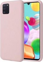 Samsung A41 Siliconen Hoesje Pastelkleur Roze