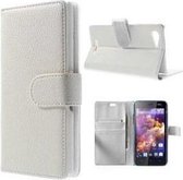Wiko Highway Signs Hoesje Wallet Case Wit