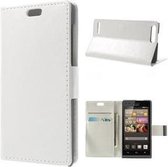 Huawei G6 4G LTE Hoesje Wallet Case Wit