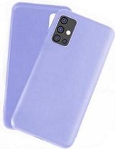 Samsung A51 Siliconen Hoesje Pastelkleur Paars