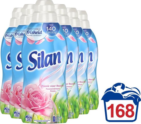 Silan Passie voor Rozen Wasverzachter - Voordeelverpakking - 6 x 28 wasbeurten