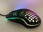 RGB  Gaming muis - Bedrade muis - Game muis - 7 knoppen - LED verlichting - 800 tot 6400 DPI - Zwart