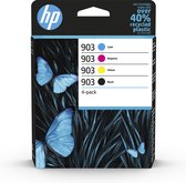 HP 903 inktcartridge 4 stuk(s) Origineel Normaal rendement Zwart, Cyaan, Magenta, Geel