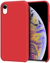 Siliconen Hoesje Backcover - Geschikt voor: iPhone XS Max -  Rood