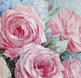 Borduurpakket Pale Pink Roses - Letistitch - LUCA-S