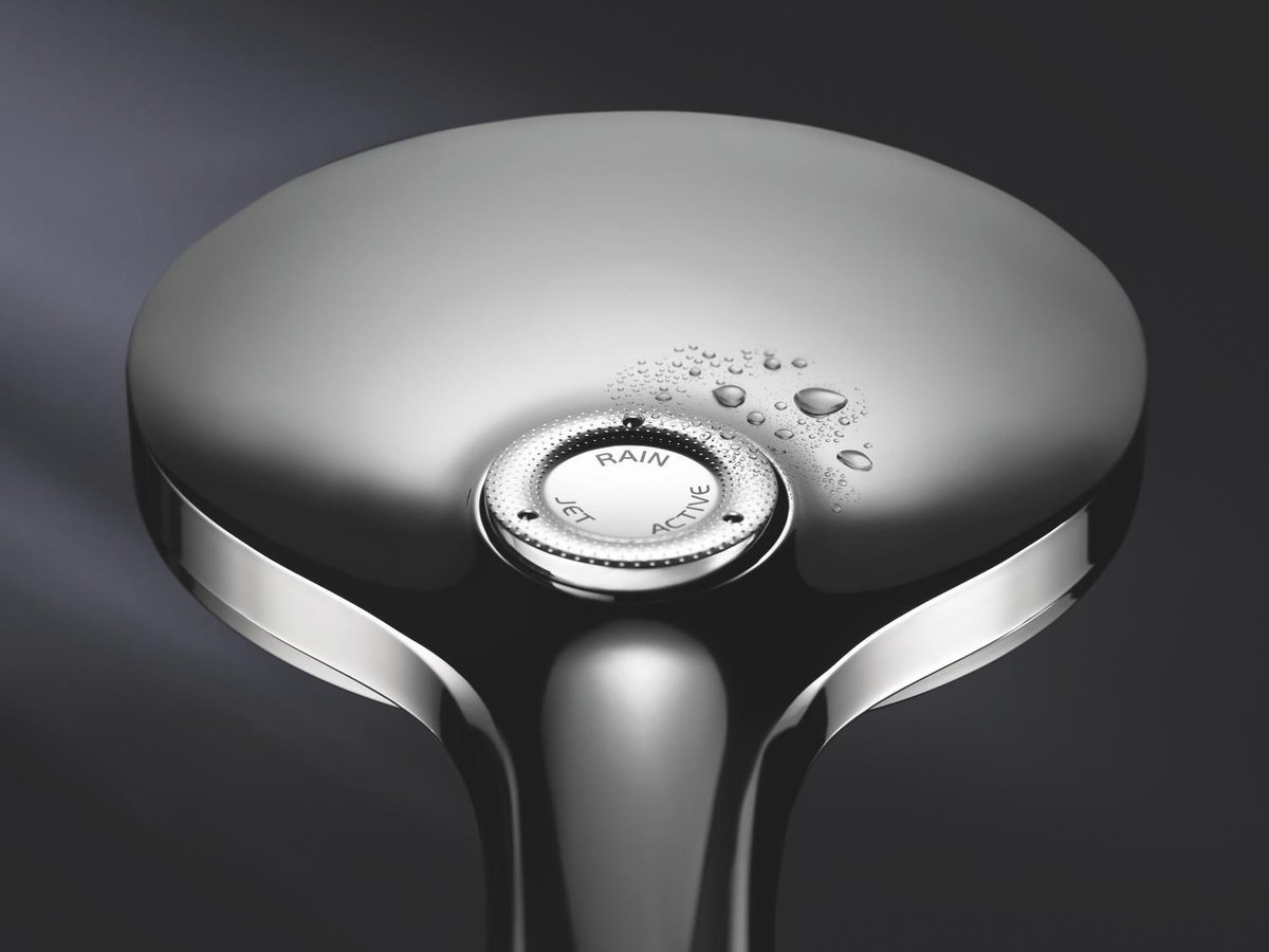 Grohe Rainshower Smartactive 130 handdouche hard graphite geborsteld