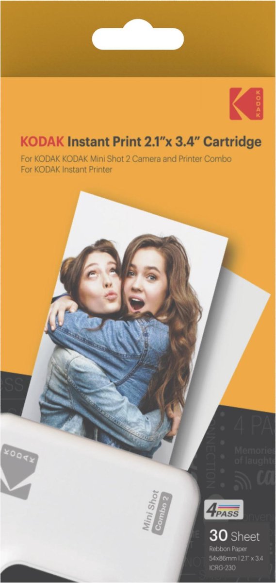 Kodak "Instant print 2.1""x3.4"" cartridge for 30 photos"