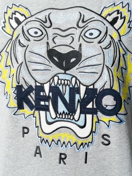 Kenzo Classic Tiger Crewneck Sweater Grijs Maat L | bol.com