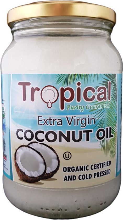 voetstuk Tips Humanistisch Tropical Extra Virgin Kokosolie 100% Biologisch en Koudgeperst - Premium  Quality -... | bol.com