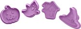 Koekjes Uitstekers - 4-delige Set Halloween - Koekjes Vormen - Cookie cutter - Uitsteekvormpjes