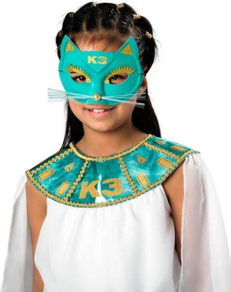 Studio 100 - K3 - Kattenmasker Meisjes 17 X 10 Cm Polyester Groen