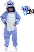 Onesie Lilo huispak kostuum kinderen - 104-110 (110) + hanger jumpsuit pyjama verkleedkleding