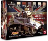 Lifecolor CS16 Middle East Vehicle Camouflage + 6 pipetjes 2ml