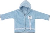 Baby de Luxe Capuchon vest l.blauw 3-6 mnd
