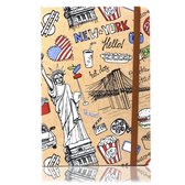 Cool A5 Notitieboek - Gelinieerd papier - Reizen