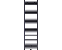 Rad-ion Handdoekradiator Middenaansluiting 1800x500 Geborsteld mat Zwart