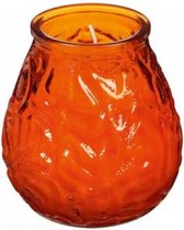 Kaars in glas Bistro Oranje 6 Stuks Theelicht Sfeer Kaarsen