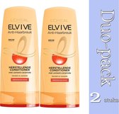Duo Pack 2x L’Oréal Paris Elvive Anti Haarbreuk Conditioner - 200 ml-3600523609581