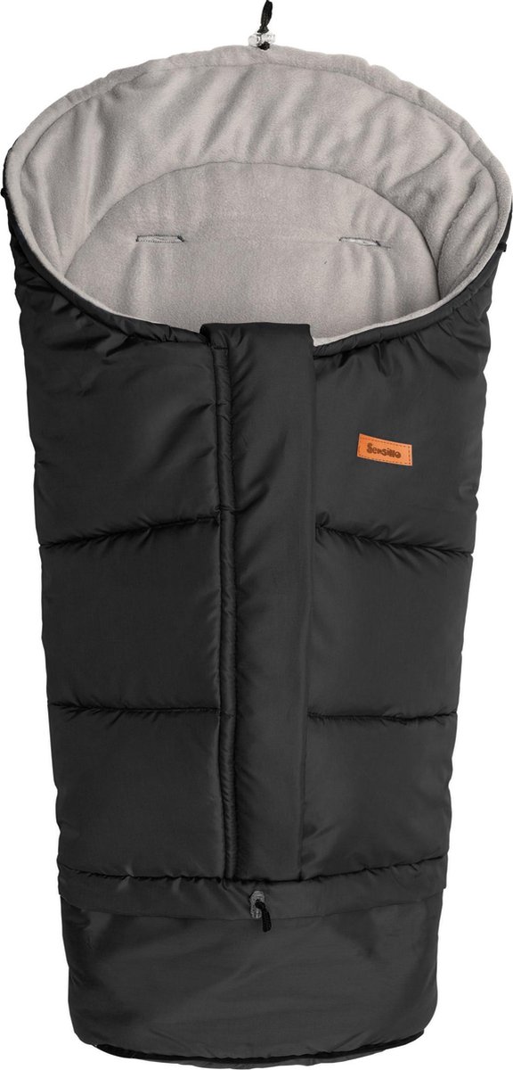 Sensillo - Combi 3In1 Baby Slaapzak - Zwart / Grijs Polar Fleece