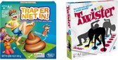 Spellenbundel - Bordspel - 2 Stuks - Trap Er Niet In & Twister