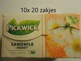 Visa hoe Vies Pickwick Kamille honing thee - Multipak 10x 20 zakjes | bol.com