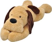 Knuffelbeest - Knuffelhond - Knuffel - Knuffels - pluche - bruin - 80 cm