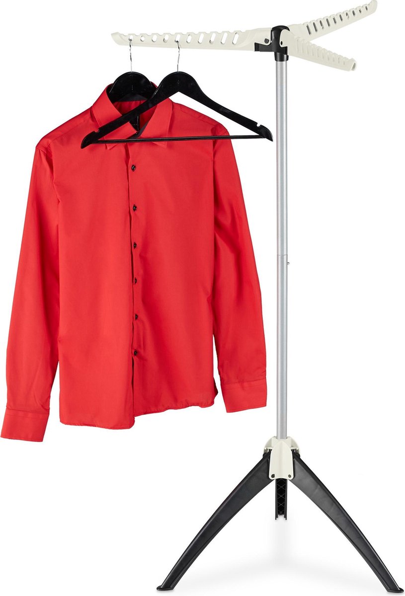 Relaxdays droogrek kledinghangers droogtoren wasdroogrek kledingrek hangdroogrek