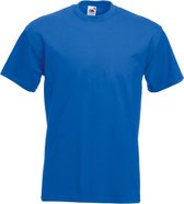Fruit Of The Loom Heren Super Premium T-shirt met korte mouwen en ronde hals (Royaal Blauw)