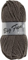 Lammy Yarns Big Fun donker grijs (112) - zacht dik acryl garen - pendikte 7 a 8mm - set van 5 x 100 grams bollen met 80 meter