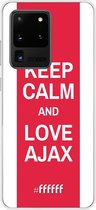 Samsung Galaxy S20 Ultra Hoesje Transparant TPU Case - AFC Ajax Keep Calm #ffffff