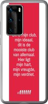Huawei P40 Pro Hoesje Transparant TPU Case - AFC Ajax Dit Is Mijn Club #ffffff