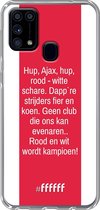 Samsung Galaxy M31 Hoesje Transparant TPU Case - AFC Ajax Clublied #ffffff