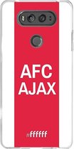 LG V20 Hoesje Transparant TPU Case - AFC Ajax - met opdruk #ffffff