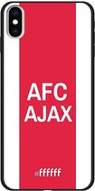 iPhone Xs Max Hoesje TPU Case - AFC Ajax - met opdruk #ffffff