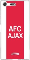Sony Xperia XZ Premium Hoesje Transparant TPU Case - AFC Ajax - met opdruk #ffffff