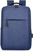 Rugzak - Zakelijk - Laptoptas - inclusief USB poort - School/Werk/Reizen - Blauw