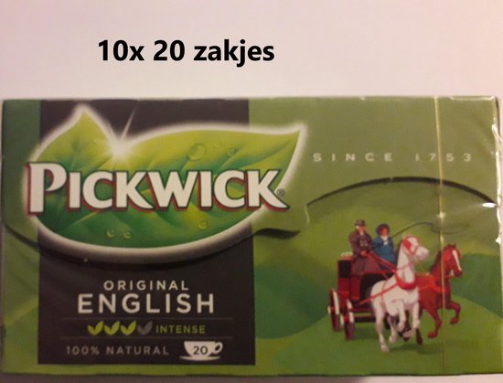 Thé Pickwick - Original anglais - mélange anglais - conditionnement multiple 10x 20 sachets