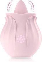 Siliconen tong vibrator- vibrator voor vrouwen - likkende- beffen g spot- clitoris stimulator- 10 vibratie lik standen- met oplaadbare usb kabel- seks speeltje, sex toys- erotiek voor mannen en vrouwen