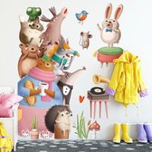 Muursticker zingende dieren | Wanddecoratie | Muurdecoratie | Slaapkamer | Kinderkamer | Babykamer | Jongen | Meisje | Decoratie Sticker
