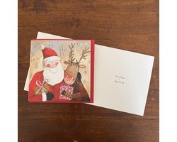 Alex Clark Kerstkaarten Santa and Rudolph