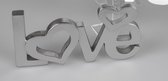 LOVE - Hart - Valentijn - Zilver - 30 cm - Liefde