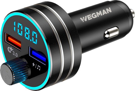 Wegman Bluetooth FM transmitter – autolader – carkit – USB