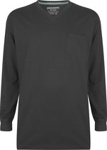 Pastunette for Men longsleeve Pyjamashirt - Dark Grey - Maat 3XL