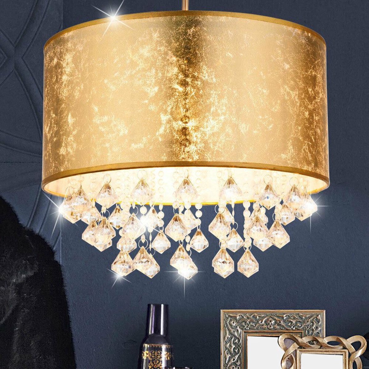 synoniemenlijst Beschrijving De Kamer BESTSELLER ❤️ Tijdelijke Actie - Luxe Kristallen Design Hanglamp Goud -  Goudkleurige... | bol.com