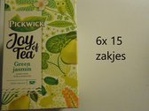 Pickwick thee - Joy of tea - green jasmijn - multipak 6x 15 zakjes