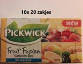 Pickwick thee - Variatiebox - kers, aardbei-framboos, mango-sinaasappel & citroen-ananas - multipak 10x 20 zakjes
