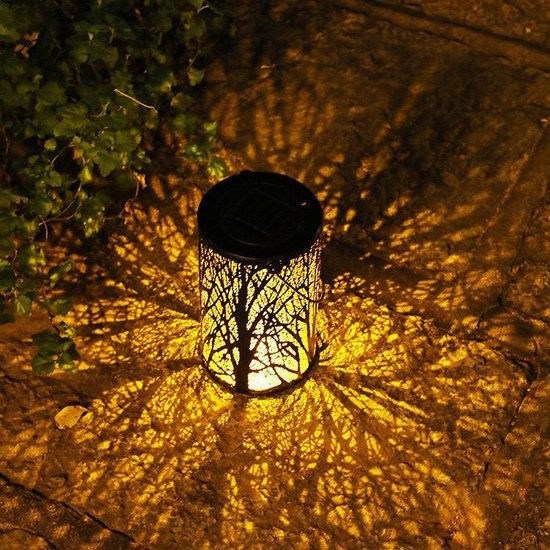 Solar Lantaarn tuinverlichting tuin verlichting op zonne-energie buiten met  sensor... | bol.com